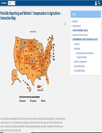 Pesticide Reporting and Workers' Compensation in Agriculture - Interactive Map