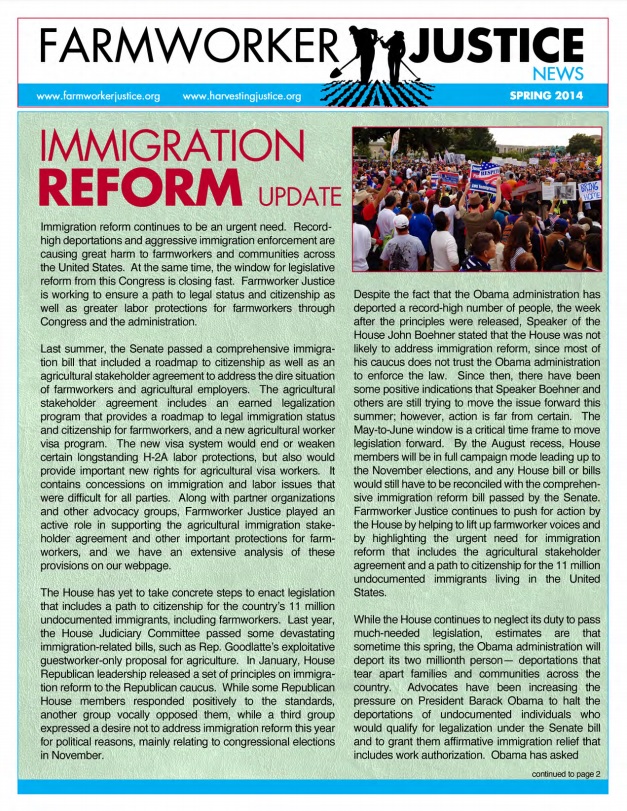 Spring 2014 newsletter