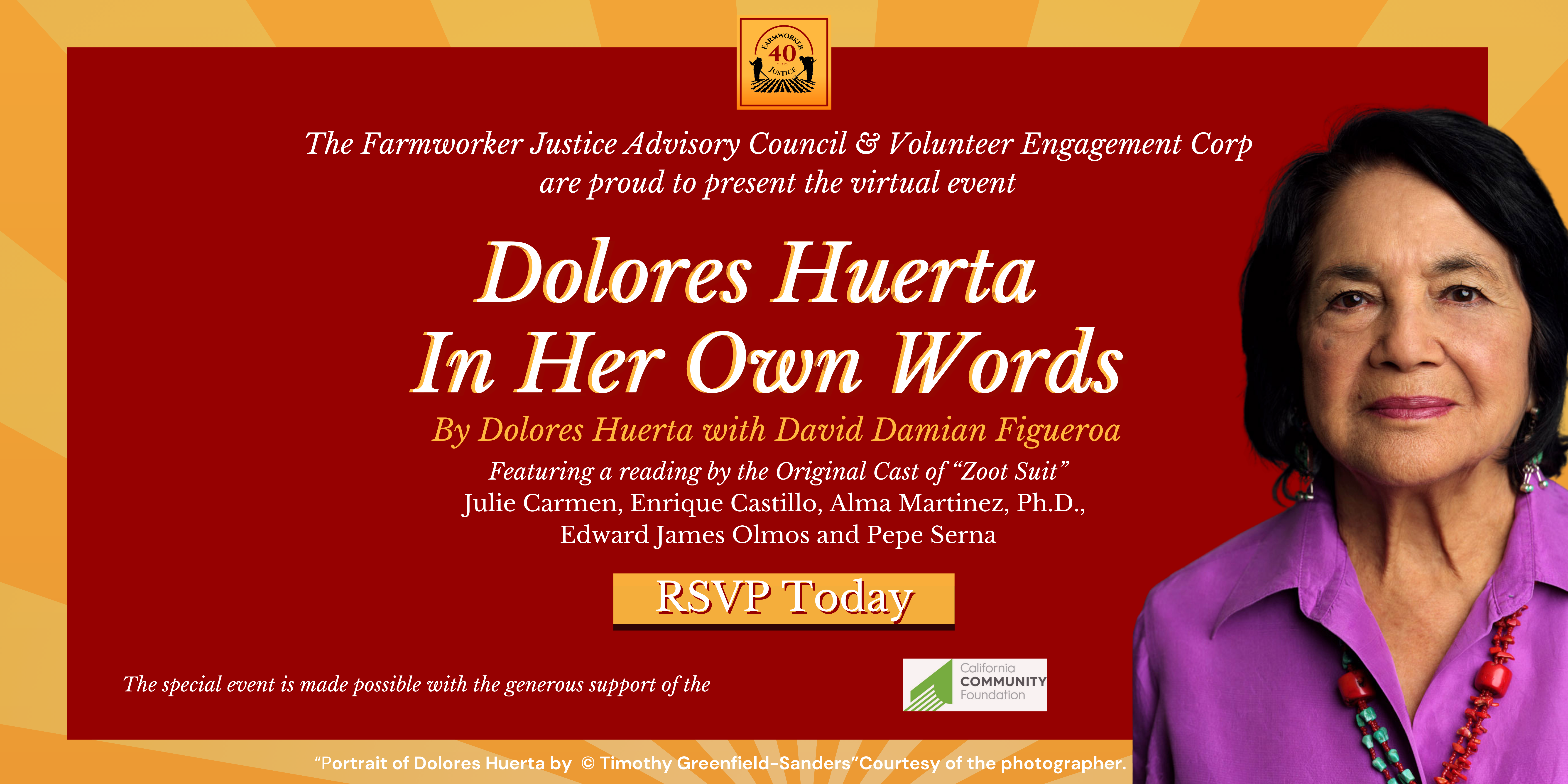 RSVP Dolores Huerta Event